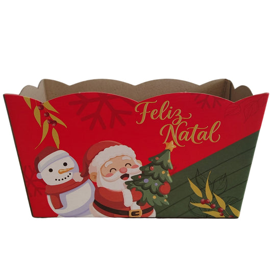 Cachepô Duplo para Cestas, Flores e Presentes de Natal | Kit 3 Unidades CD910