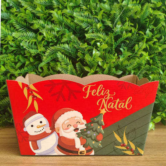 Cachepô Duplo para Cestas, Flores e Presentes de Natal | Kit 3 Unidades CD910