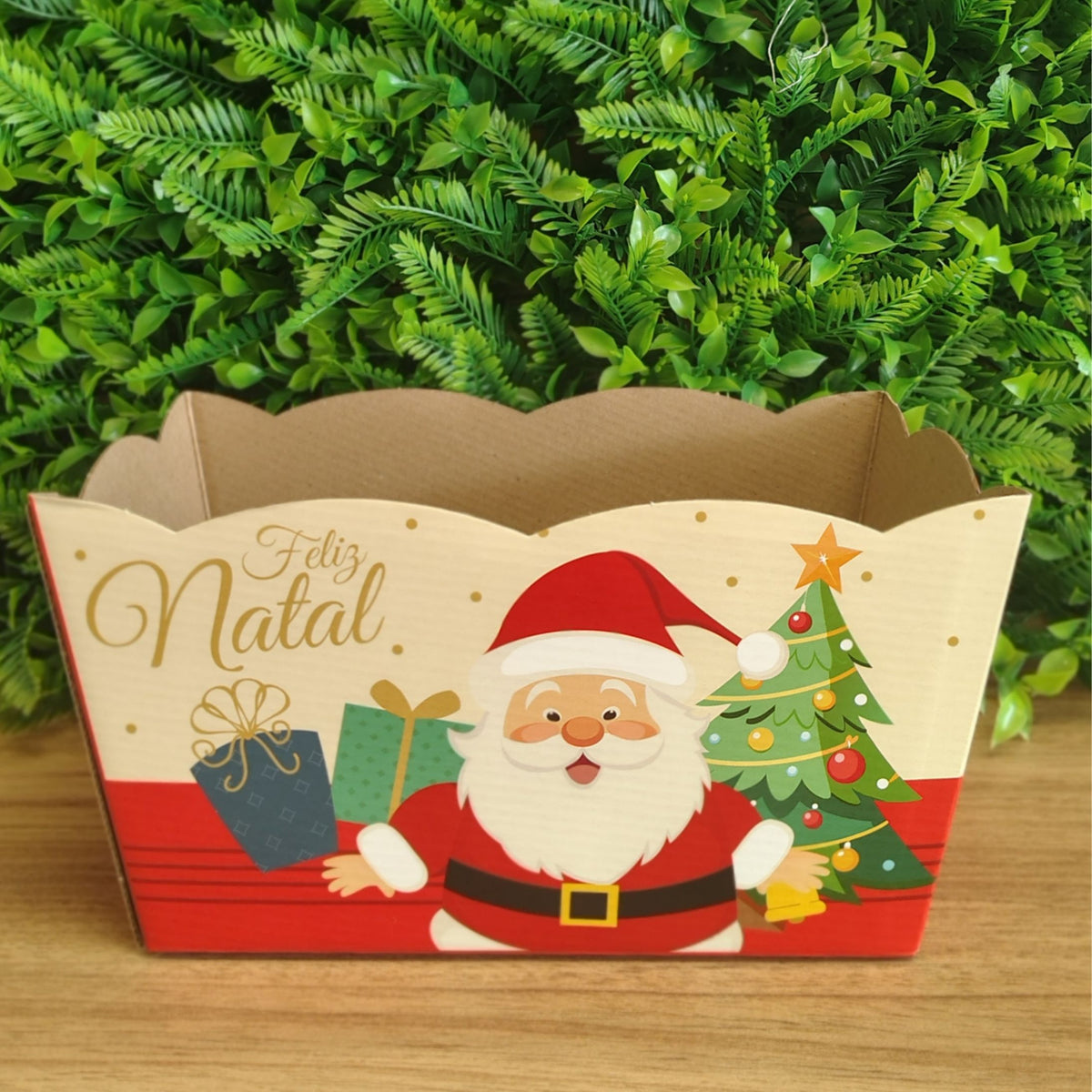 Cachepô Duplo para Cestas, Flores e Presentes de Natal | Kit 3 Unidades CD909